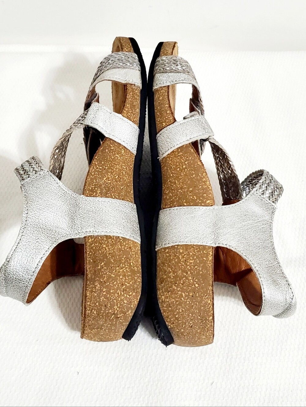 Taos Footwear Beige Braided Leather Sandals - Picture 8 of 13